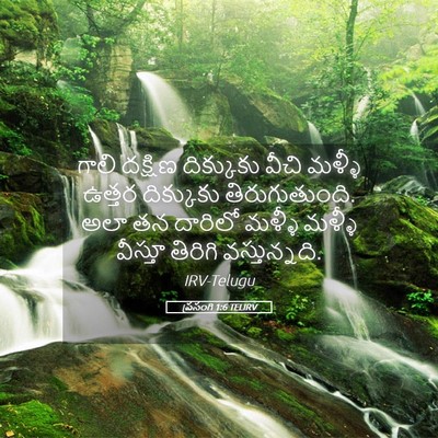 Picture 05 - ప్రసంగి 1:6 TELIRV - గాలి దక్షిణ - Bible Verse Picture