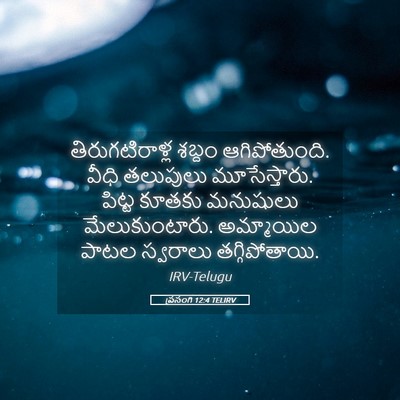 Picture 05 - ప్రసంగి 12:4 TELIRV - తిరుగటిరాళ్ల - Bible Verse Picture