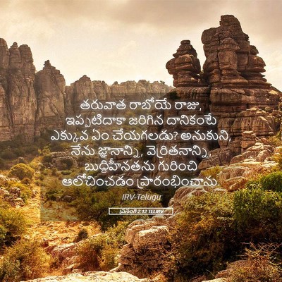 Picture 05 - ప్రసంగి 2:12 TELIRV - తరువాత రాబోయే - Bible Verse Picture