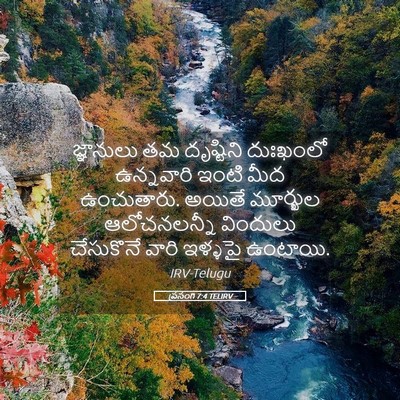 Picture 05 - ప్రసంగి 7:4 TELIRV - జ్ఞానులు తమ - Bible Verse Picture