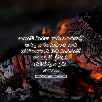 Picture 05 - ఫిలిప్పీ పత్రిక 1:17 TELIRV - అయితే మిగతా వారు - Bible Verse Picture