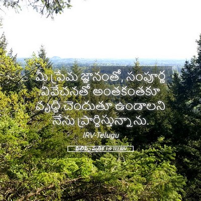 Picture 05 - ఫిలిప్పీ పత్రిక 1:9 TELIRV - మీ ప్రేమ జ్ఞానంతో, - Bible Verse Picture