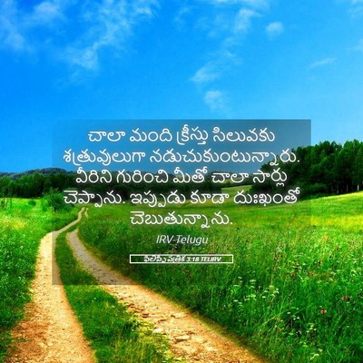 Picture 05 - ఫిలిప్పీ పత్రిక 3:18 TELIRV - చాలా మంది - Bible Verse Picture