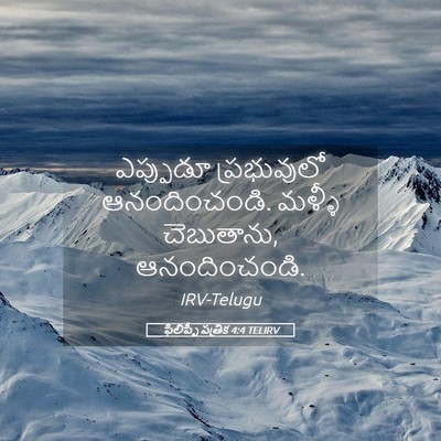 Picture 05 - ఫిలిప్పీ పత్రిక 4:4 TELIRV - ఎప్పుడూ ప్రభువులో - Bible Verse Picture