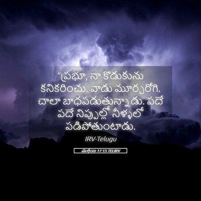 Picture 05 - మత్తయి 17:15 TELIRV - “ప్రభూ, నా - Bible Verse Picture