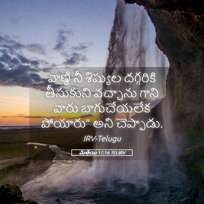 Picture 05 - మత్తయి 17:16 TELIRV - వాణ్ణి నీ శిష్యుల - Bible Verse Picture