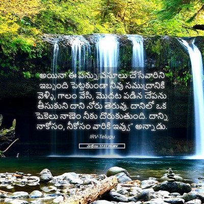 Picture 05 - మత్తయి 17:27 TELIRV - అయినా ఈ పన్ను - Bible Verse Picture
