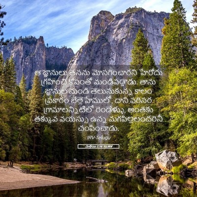 Picture 05 - మత్తయి 2:16 TELIRV - ఆ జ్ఞానులు తనను - Bible Verse Picture