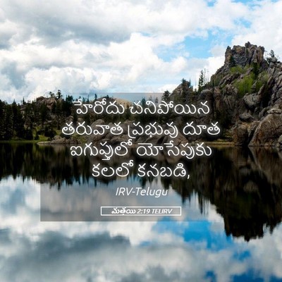 Picture 05 - మత్తయి 2:19 TELIRV - హేరోదు చనిపోయిన - Bible Verse Picture