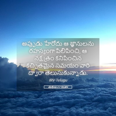 Picture 05 - మత్తయి 2:7 TELIRV - అప్పుడు హేరోదు ఆ - Bible Verse Picture