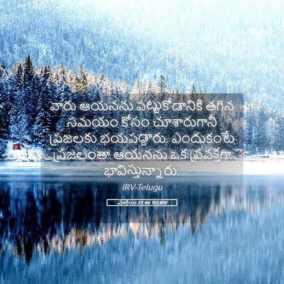 Picture 05 - మత్తయి 21:46 TELIRV - వారు ఆయనను - Bible Verse Picture