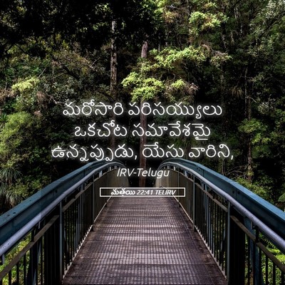 Picture 05 - మత్తయి 22:41 TELIRV - మరోసారి - Bible Verse Picture