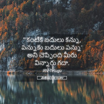 Picture 05 - మత్తయి 5:38 TELIRV - “‘కంటికి బదులు - Bible Verse Picture