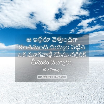 Picture 05 - మత్తయి 9:32 TELIRV - ఆ ఇద్దరూ - Bible Verse Picture