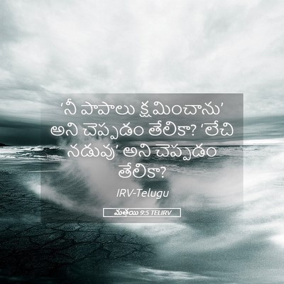 Picture 05 - మత్తయి 9:5 TELIRV - ‘నీ పాపాలు - Bible Verse Picture