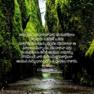 Picture 05 - మలాకీ 3:16 TELIRV - అప్పుడు, యెహోవా - Bible Verse Picture