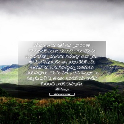 Picture 05 - మార్కు 10:32 TELIRV - యేసు, ఆయనతో - Bible Verse Picture