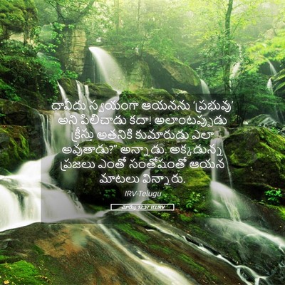 Picture 05 - మార్కు 12:37 TELIRV - దావీదు స్వయంగా - Bible Verse Picture