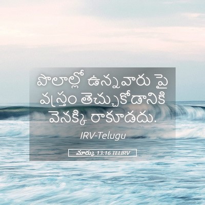 Picture 05 - మార్కు 13:16 TELIRV - పొలాల్లో ఉన్నవారు - Bible Verse Picture
