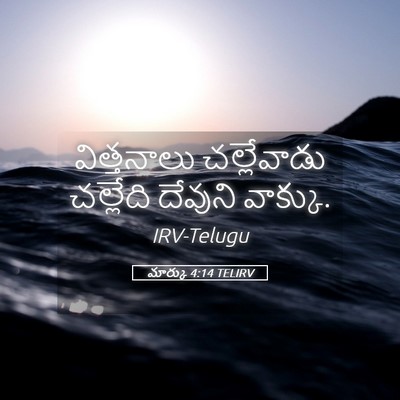 Picture 05 - మార్కు 4:14 TELIRV - విత్తనాలు - Bible Verse Picture