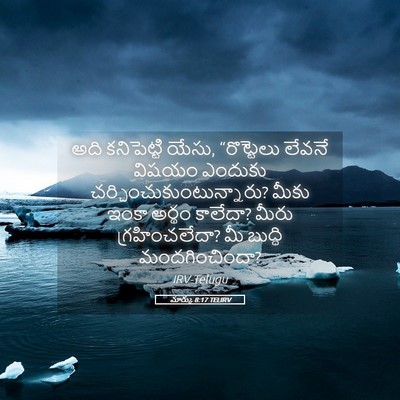 Picture 05 - మార్కు 8:17 TELIRV - అది కనిపెట్టి - Bible Verse Picture
