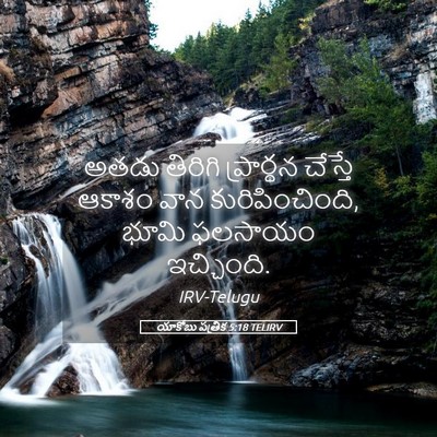 Picture 05 - యాకోబు పత్రిక 5:18 TELIRV - అతడు తిరిగి - Bible Verse Picture