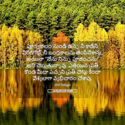 Picture 05 - యిర్మీయా 2:20 TELIRV - పూర్వకాలం నుండి - Bible Verse Picture