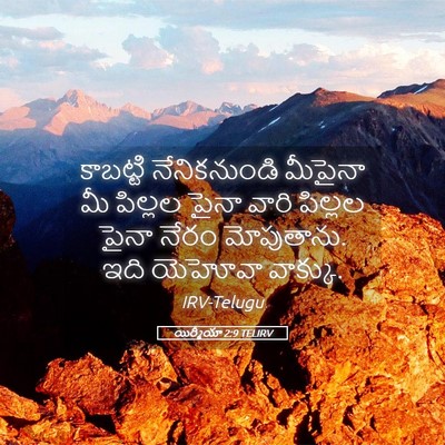 Picture 05 - యిర్మీయా 2:9 TELIRV - కాబట్టి - Bible Verse Picture