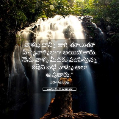 Picture 05 - యిర్మీయా 25:16 TELIRV - వాళ్ళు దాన్ని - Bible Verse Picture