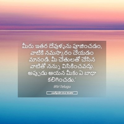 Picture 05 - యిర్మీయా 25:6 TELIRV - మీరు ఇతర - Bible Verse Picture