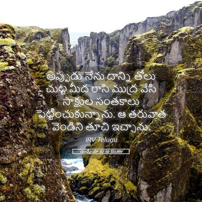 Picture 05 - యిర్మీయా 32:10 TELIRV - అప్పుడు నేను - Bible Verse Picture