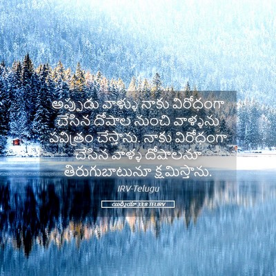 Picture 05 - యిర్మీయా 33:8 TELIRV - అప్పుడు వాళ్ళు - Bible Verse Picture