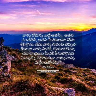 Picture 05 - యిర్మీయా 36:31 TELIRV - వాళ్ళ దోషాన్ని - Bible Verse Picture