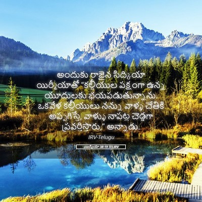 Picture 05 - యిర్మీయా 38:19 TELIRV - అందుకు రాజైన - Bible Verse Picture