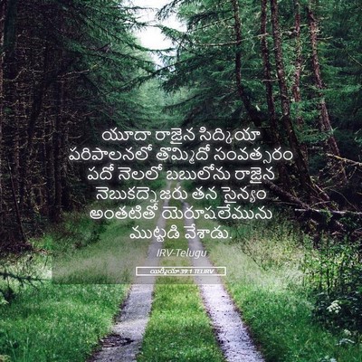 Picture 05 - యిర్మీయా 39:1 TELIRV - యూదా రాజైన - Bible Verse Picture