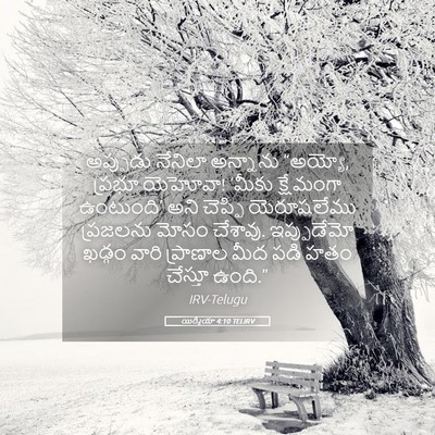 Picture 05 - యిర్మీయా 4:10 TELIRV - అప్పుడు నేనిలా - Bible Verse Picture