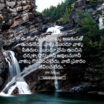 Picture 05 - యిర్మీయా 44:10 TELIRV - ఈ రోజు వరకూ వాళ్ళు - Bible Verse Picture
