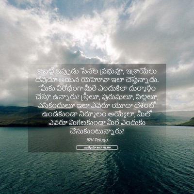 Picture 05 - యిర్మీయా 44:7 TELIRV - కాబట్టి ఇప్పుడు - Bible Verse Picture