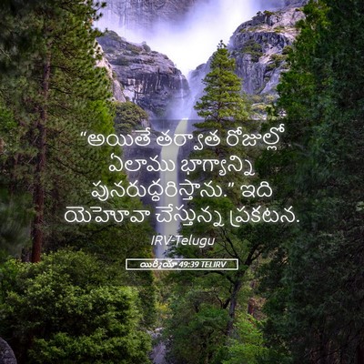 Picture 05 - యిర్మీయా 49:39 TELIRV - “అయితే తర్వాత - Bible Verse Picture