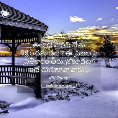 Picture 05 - యిర్మీయా 5:29 TELIRV - అలాటి వారిని నేను - Bible Verse Picture