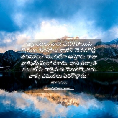 Picture 05 - యిర్మీయా 50:17 TELIRV - ఇశ్రాయేలు వారు - Bible Verse Picture