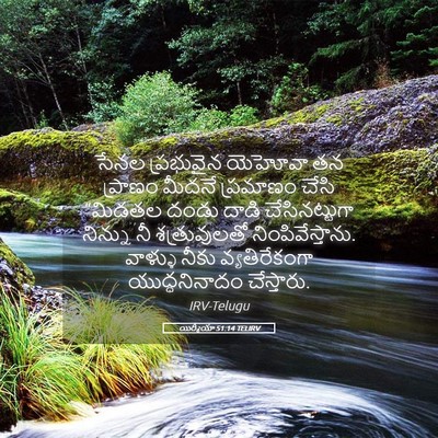 Picture 05 - యిర్మీయా 51:14 TELIRV - సేనల ప్రభువైన - Bible Verse Picture