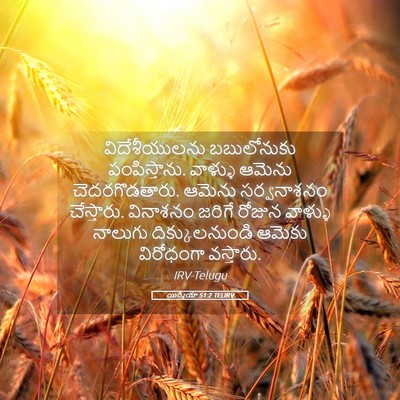 Picture 05 - యిర్మీయా 51:2 TELIRV - విదేశీయులను - Bible Verse Picture