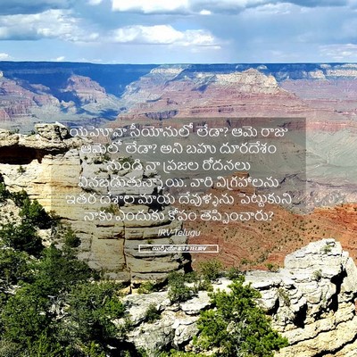 Picture 05 - యిర్మీయా 8:19 TELIRV - యెహోవా సీయోనులో - Bible Verse Picture