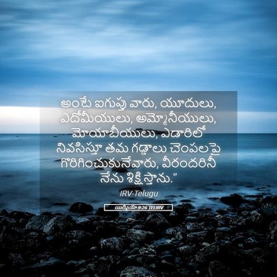 Picture 05 - యిర్మీయా 9:26 TELIRV - అంటే ఐగుప్తు వారు, - Bible Verse Picture