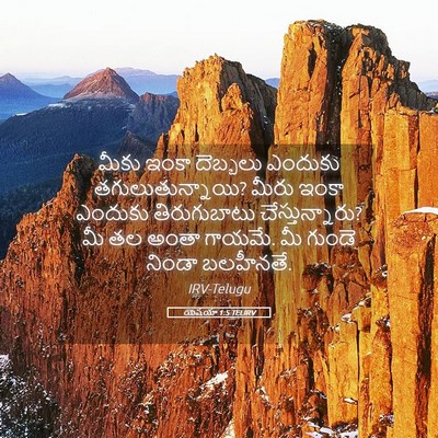 Picture 05 - యెషయా 1:5 TELIRV - మీకు ఇంకా దెబ్బలు - Bible Verse Picture