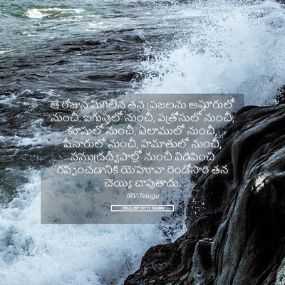 Picture 05 - యెషయా 11:11 TELIRV - ఆ రోజున మిగిలిన తన - Bible Verse Picture