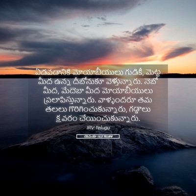 Picture 05 - యెషయా 15:2 TELIRV - ఏడవడానికి - Bible Verse Picture