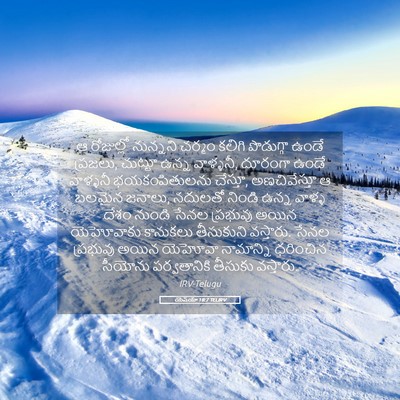 Picture 05 - యెషయా 18:7 TELIRV - ఆ రోజుల్లో - Bible Verse Picture