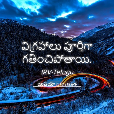 Picture 05 - యెషయా 2:18 TELIRV - విగ్రహాలు - Bible Verse Picture